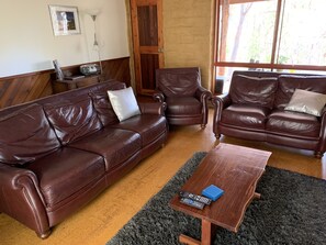 Zephyr | Living area | 50-inch flat-screen TV with digital channels, plasma TV, fireplace - Denmark Forest Retreat (Denmark)