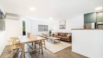Standard Apartment, 2 Bedrooms | Living area | 40-inch flat-screen TV with digital channels, TV