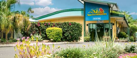 Overnatningsstedets indgangsparti