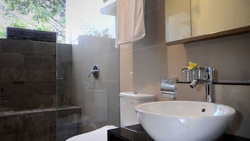 Regadera, amenidades de baño gratuitas, secadora de cabello, bidet