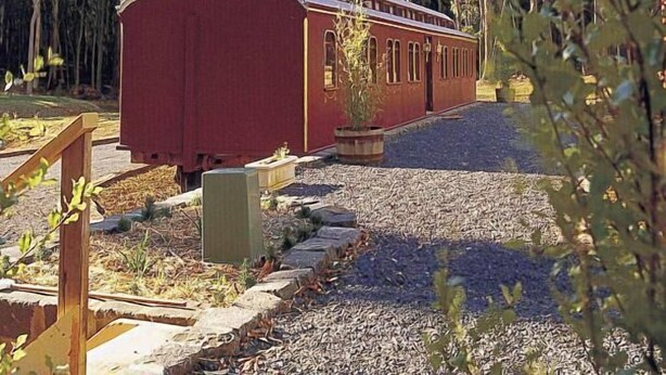 Property grounds - End of the Line Railway Accommodation (Blampied)