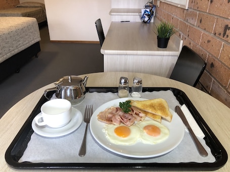 Frühstücksgericht. Cardiff Motor Inn