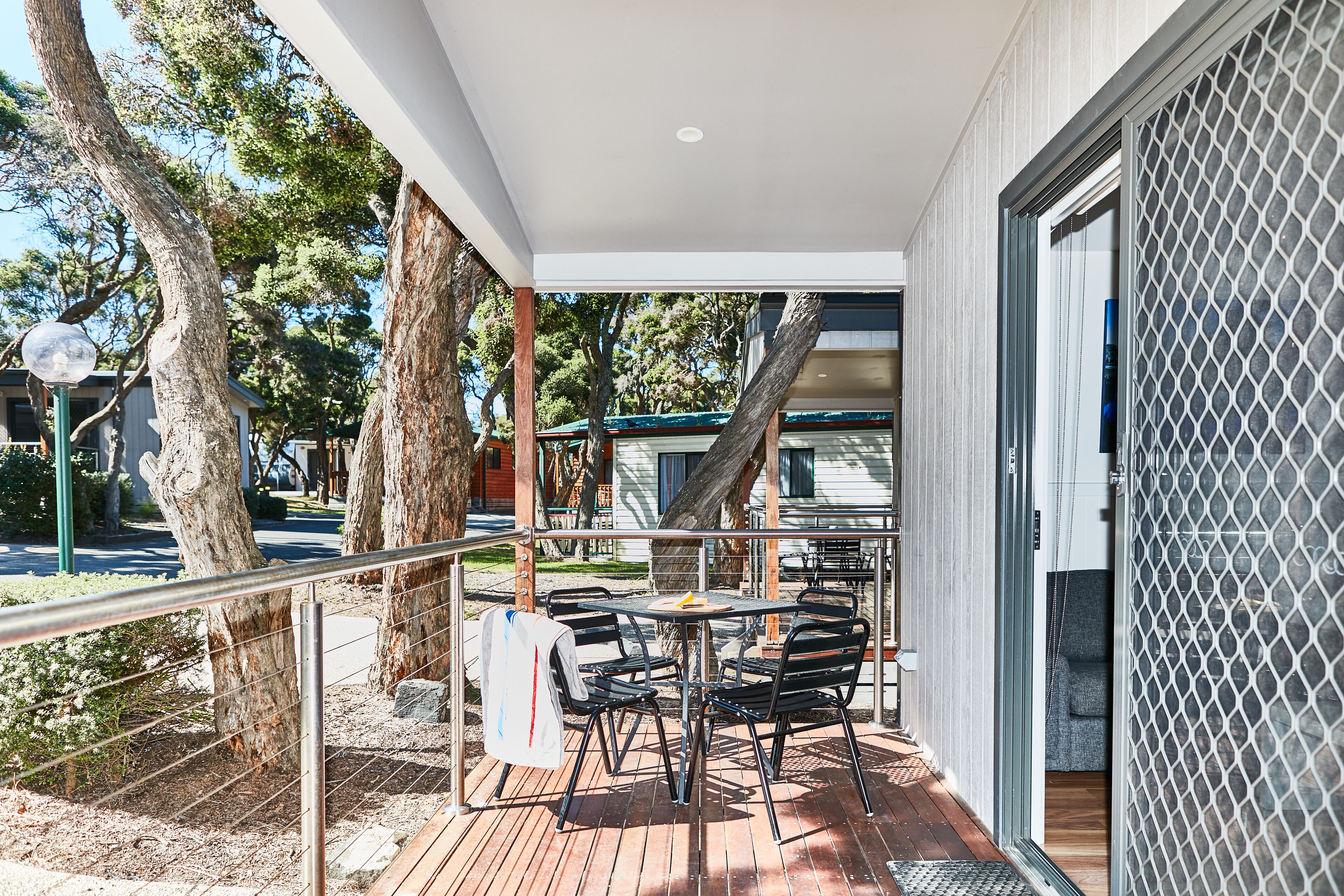 Deluxe Cabin, 2 Bedrooms | Terrace/patio