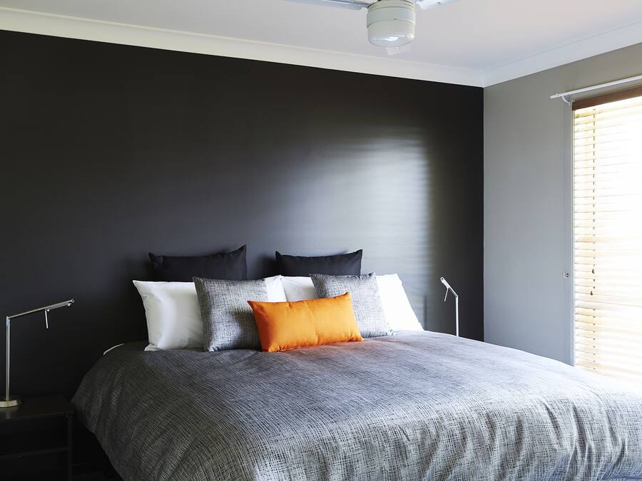 Premium bedding, desk, soundproofing, iron/ironing board