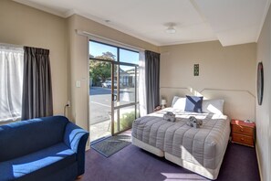 One Bedroom Unit | Individually decorated, individually furnished, laptop workspace