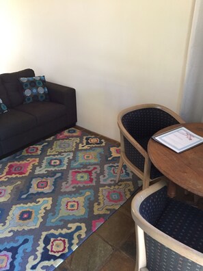 Double or Twin Room, 1 Bedroom | Living area | Flat-screen TV