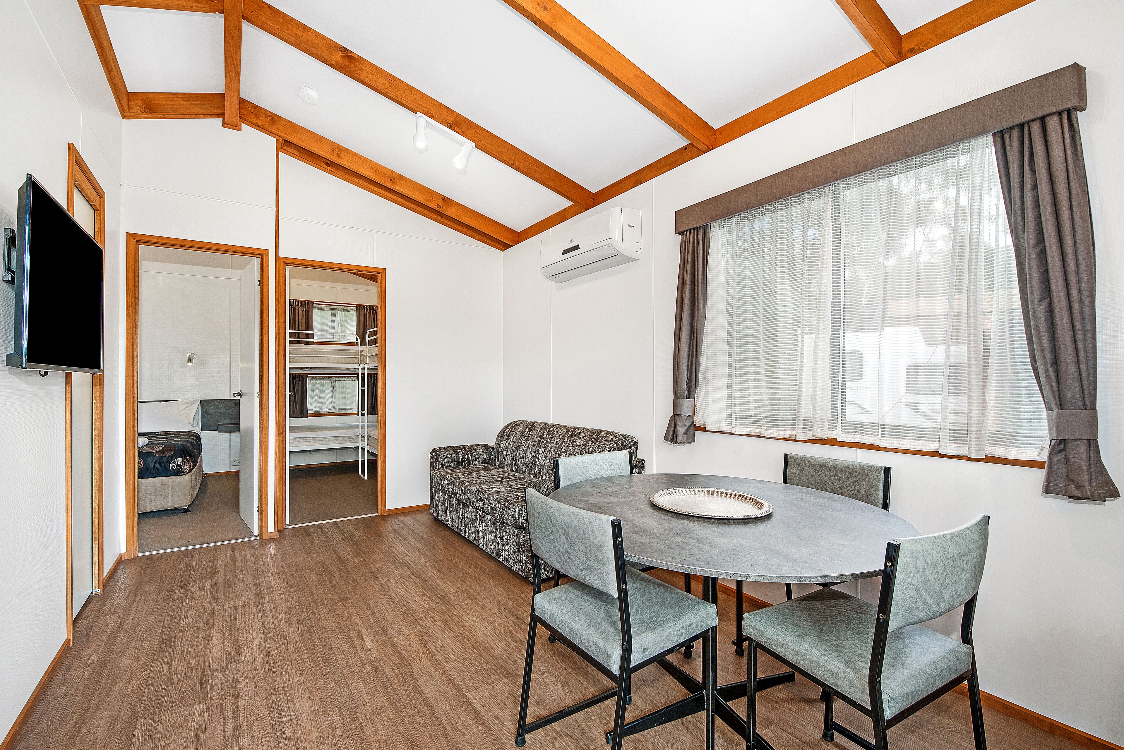Deluxe Villa, 2 Bedrooms, Non Smoking, Kitchenette (Villa 6 Berth) | Living area | Flat-screen TV