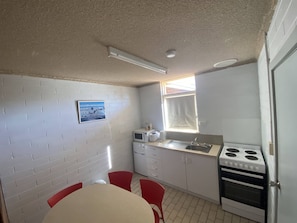 Family Room, Non Smoking, Kitchenette (Large Family) | Private kitchen | Fridge, microwave, electric kettle - Capri Motel (Balranald)