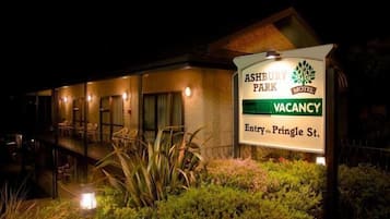 Front of property – evening/night