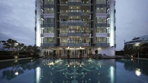 Front of property – evening/night