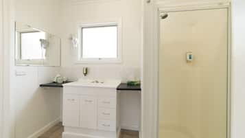 Free toiletries, hair dryer, towels
