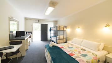 Budget Room for 4 | Desk, soundproofing, iron/ironing board, cribs/infant beds