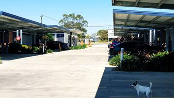 Uitzicht op de binnenplaats