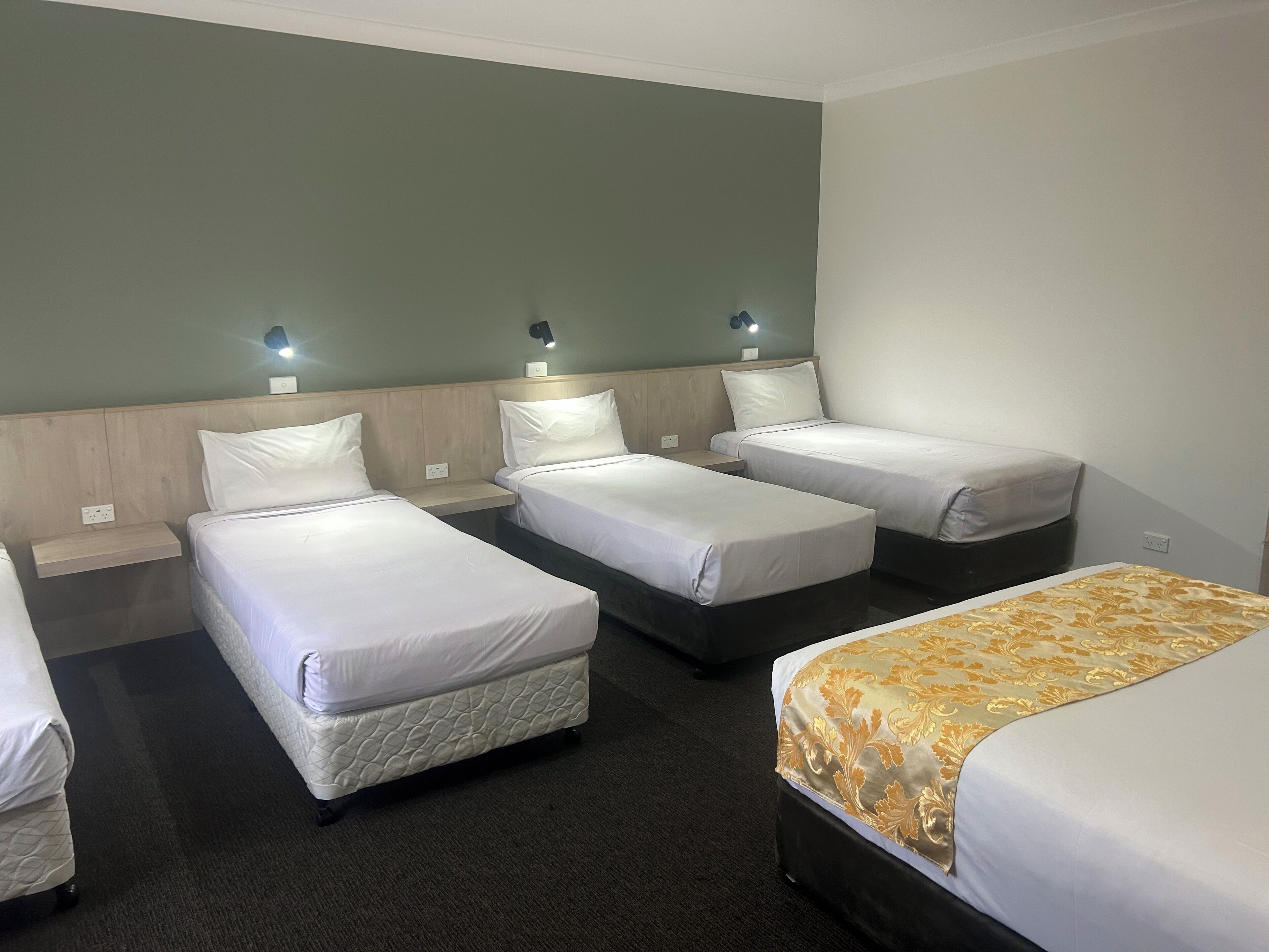 large family room | individually decorated, individually furnished, desk, blackout curtains