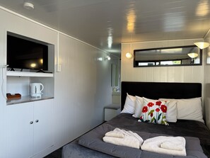 Basic-Ferienhütte, 1 Doppelbett, mit Bad