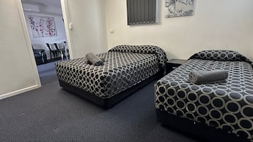 1 bedroom, desk, laptop workspace, iron/ironing board