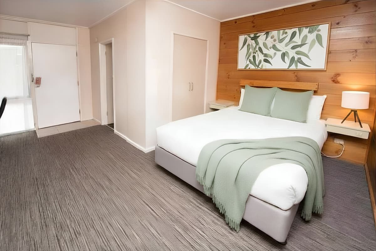 Chambre, 1 grand lit | Bureau, fer et planche à repasser, Wi-Fi gratuit
