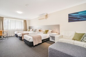 Superior Family Room | Premium bedding, desk, laptop workspace, blackout drapes - Cosmo Motel Adamstown (Adamstown)
