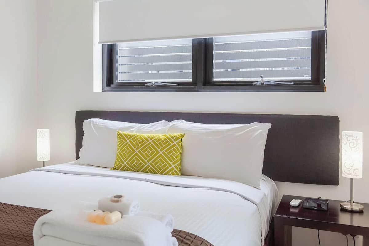 Individually decorated, individually furnished, desk, iron/ironing board