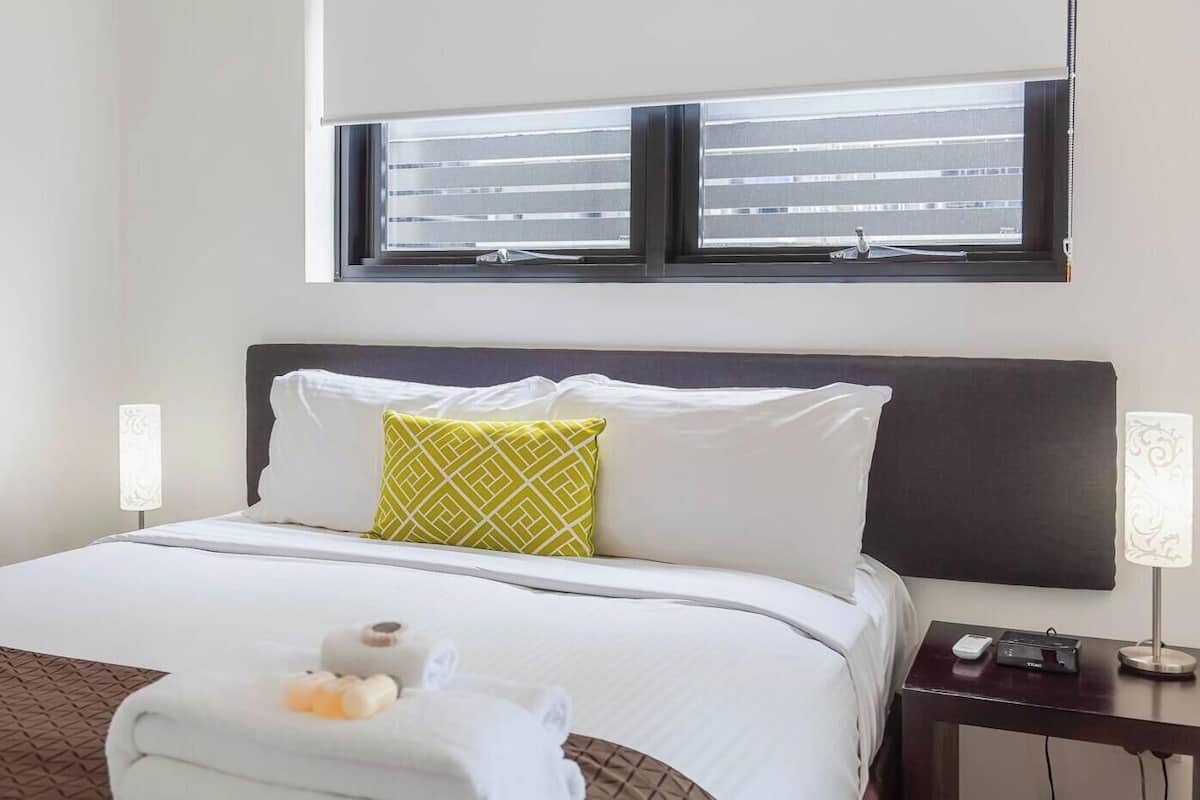 Individually decorated, individually furnished, desk, iron/ironing board