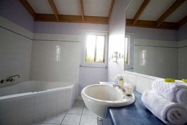 Free toiletries, hair dryer, towels