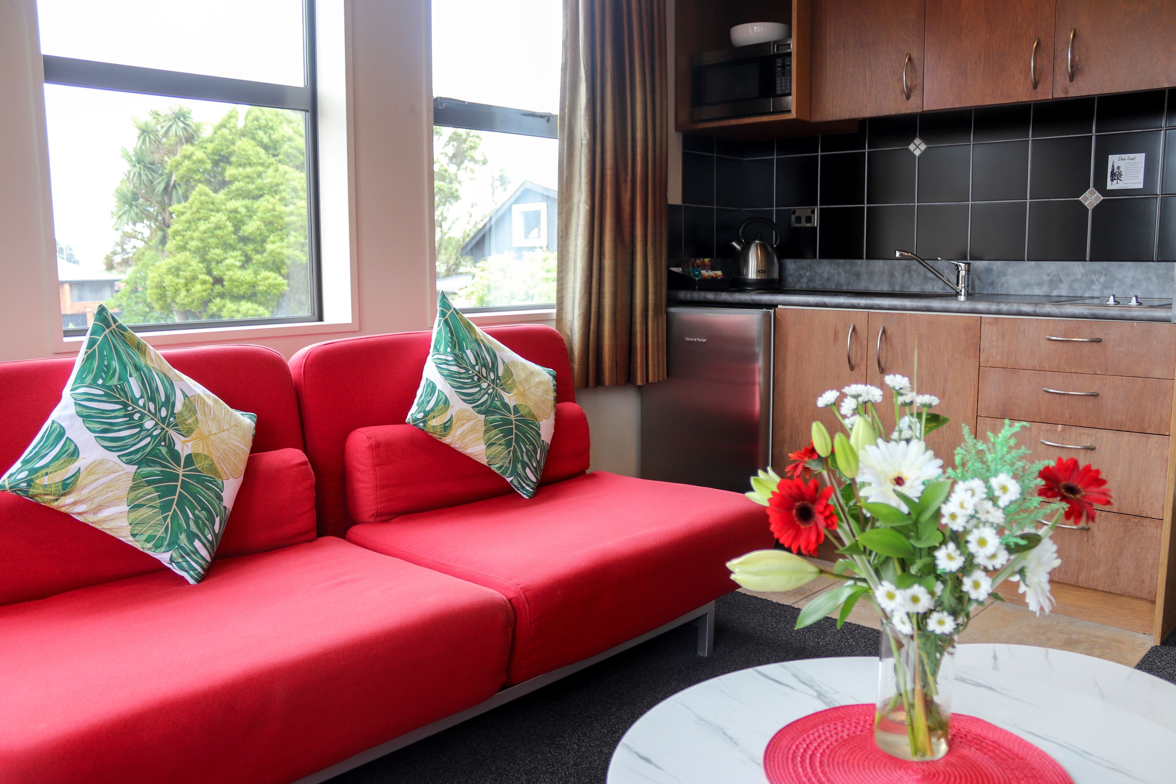  Executive One Bedroom Apartment | Private kitchen | Microwave, stovetop, electric kettle, toaster
