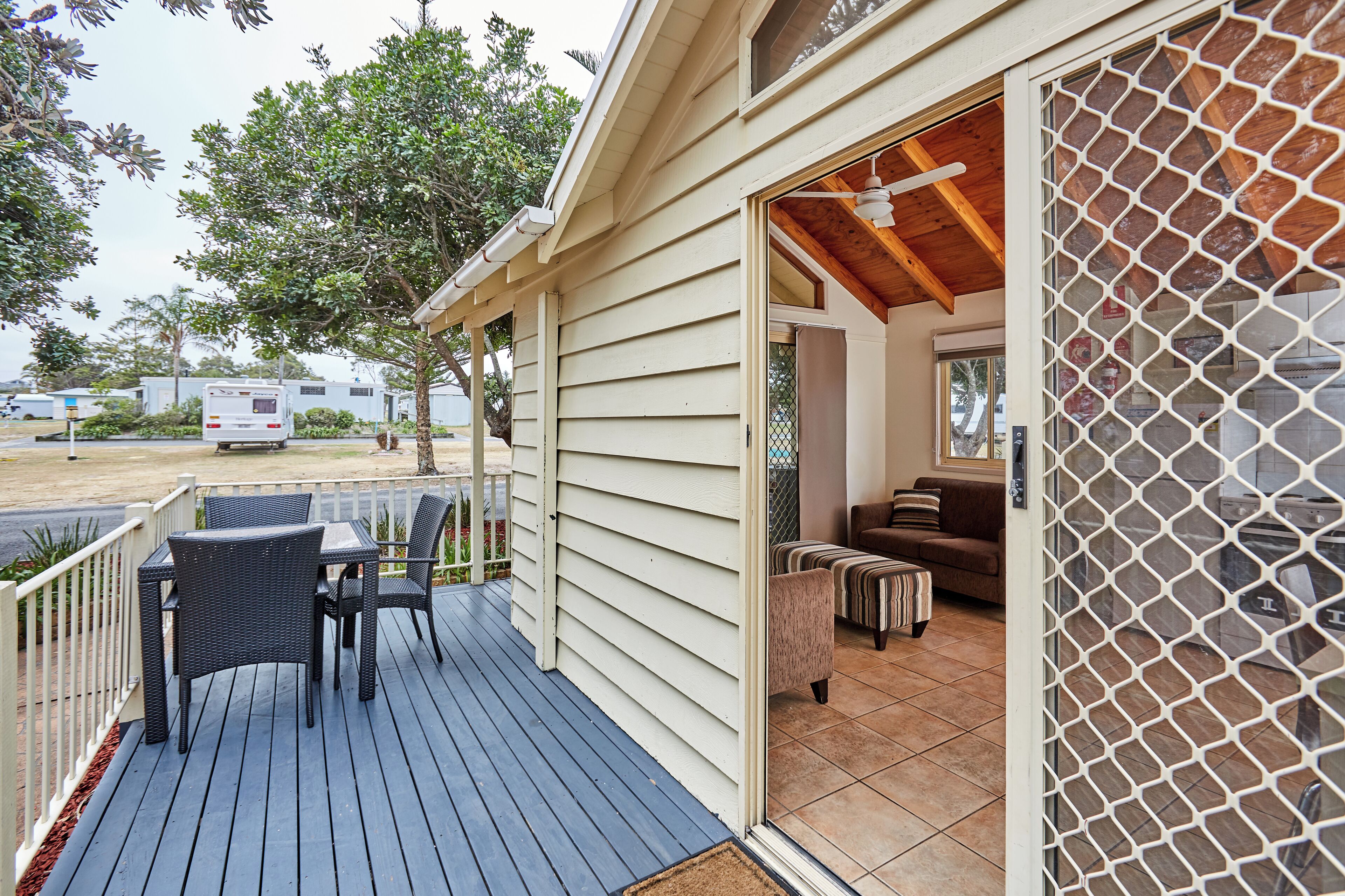 Standaard huisje | Terras