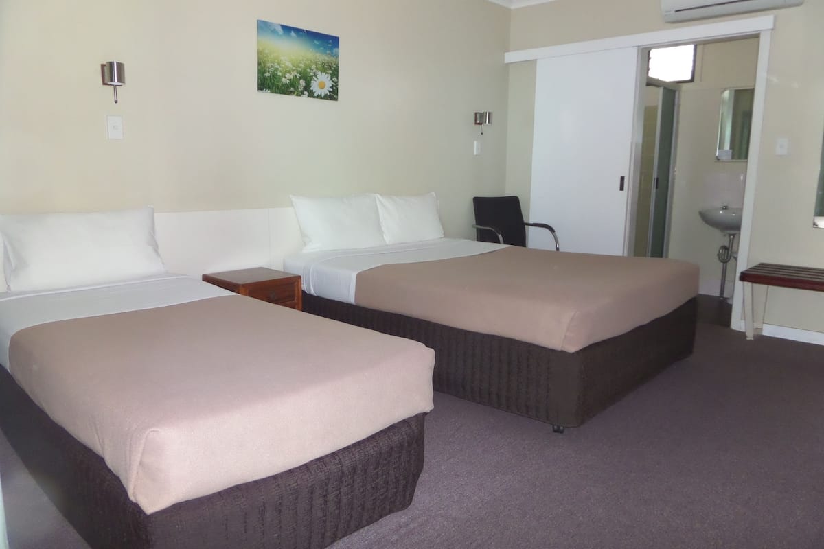 Standaard suite (twin share) | Een strijkplank/strijkijzer, gratis wifi, beddengoed