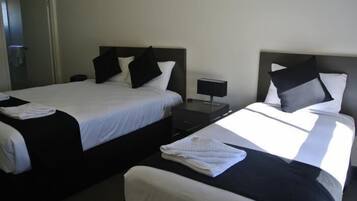 Premium bedding, desk, iron/ironing board, cots/infant beds