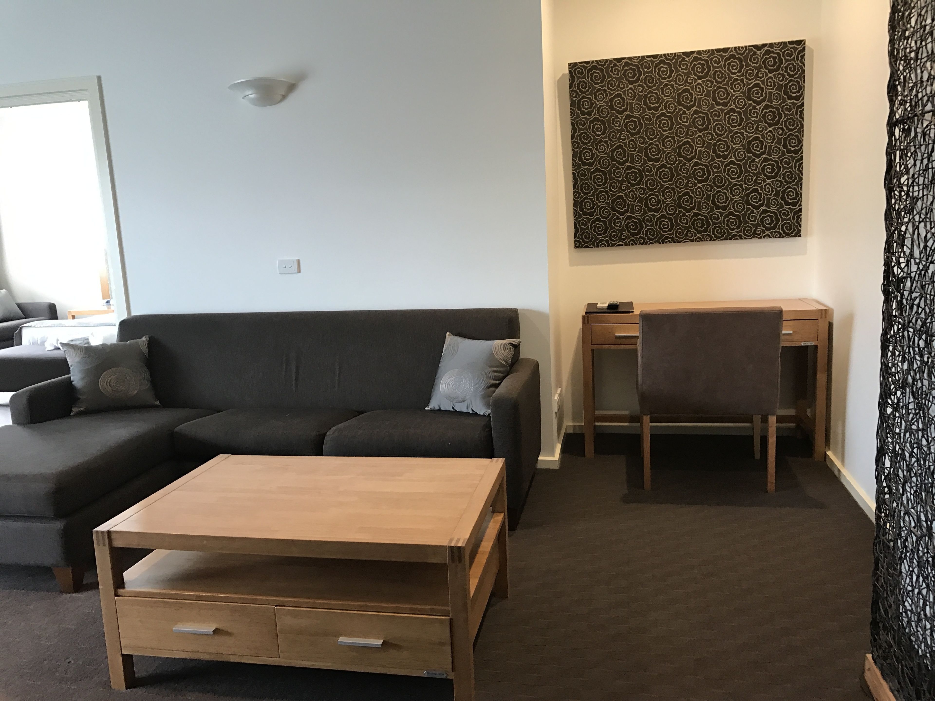 beleura suite | living area | 42-inch plasma tv with digital channels, tv