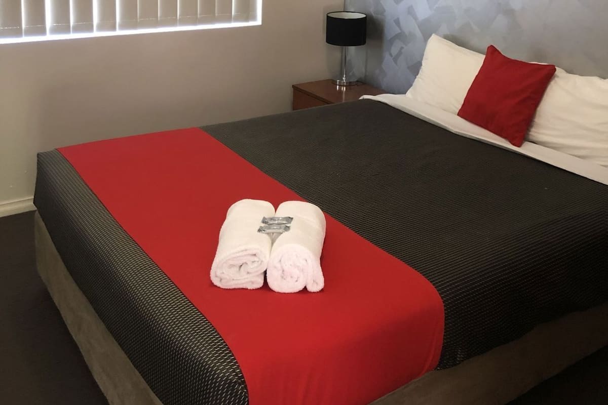 1 bedroom, individually decorated, blackout curtains, iron/ironing board