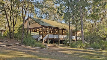 Outdoor banquet area