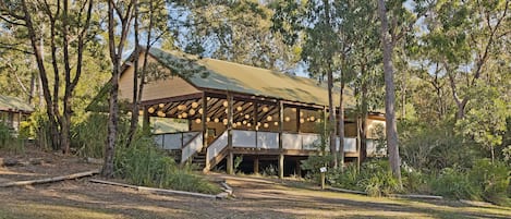 Outdoor banquet area