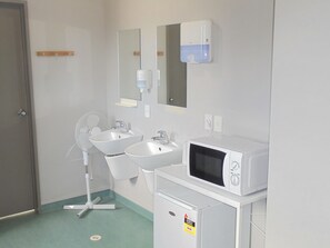 Chambre Double Familiale, salle de bains attenante | Micro-ondes