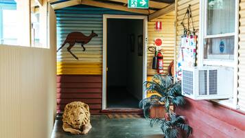 Overnatningsstedets indgangsparti