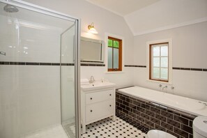 Free toiletries, hair dryer, towels