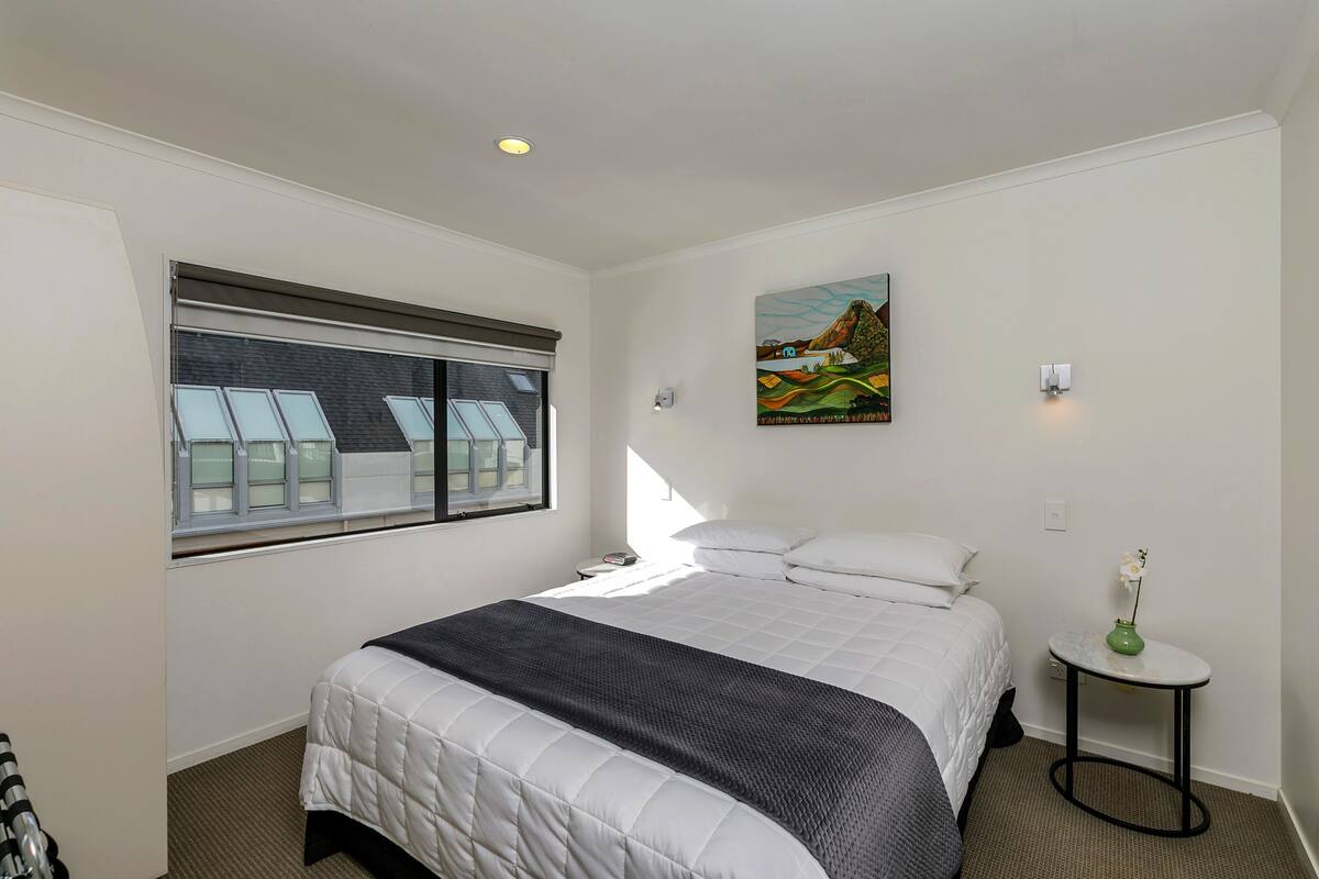 Down comforters, blackout drapes, iron/ironing board, rollaway beds