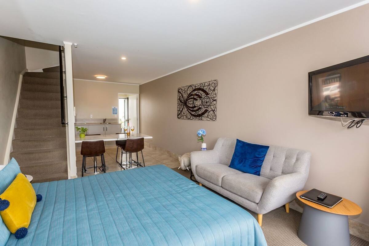 Down comforters, blackout drapes, iron/ironing board, rollaway beds