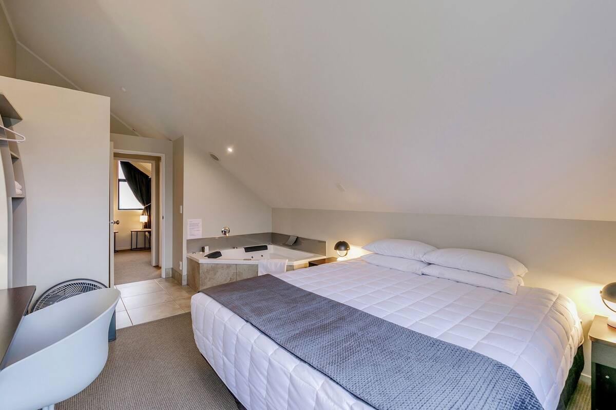 Down comforters, blackout drapes, iron/ironing board, rollaway beds