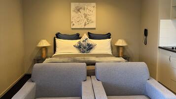 43-inch LED TV with premium TV channels, TV, DVD player