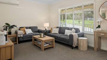 Cottage | Living area | 30-inch flat-screen TV with digital channels