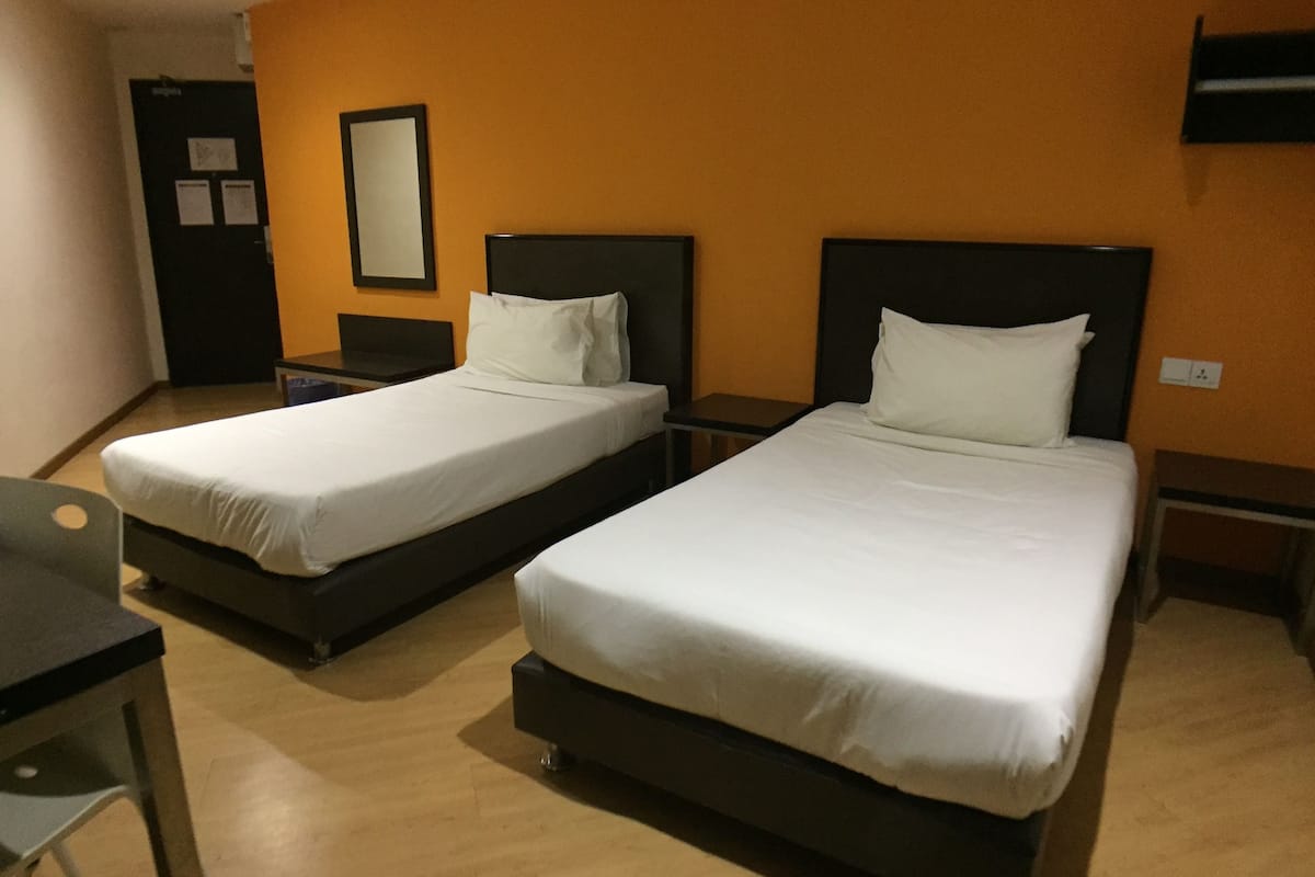 twin room, 2 single beds | in-room safe, desk, blackout curtains, iron/ironing board