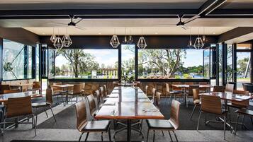 Breakfast, lunch and dinner served