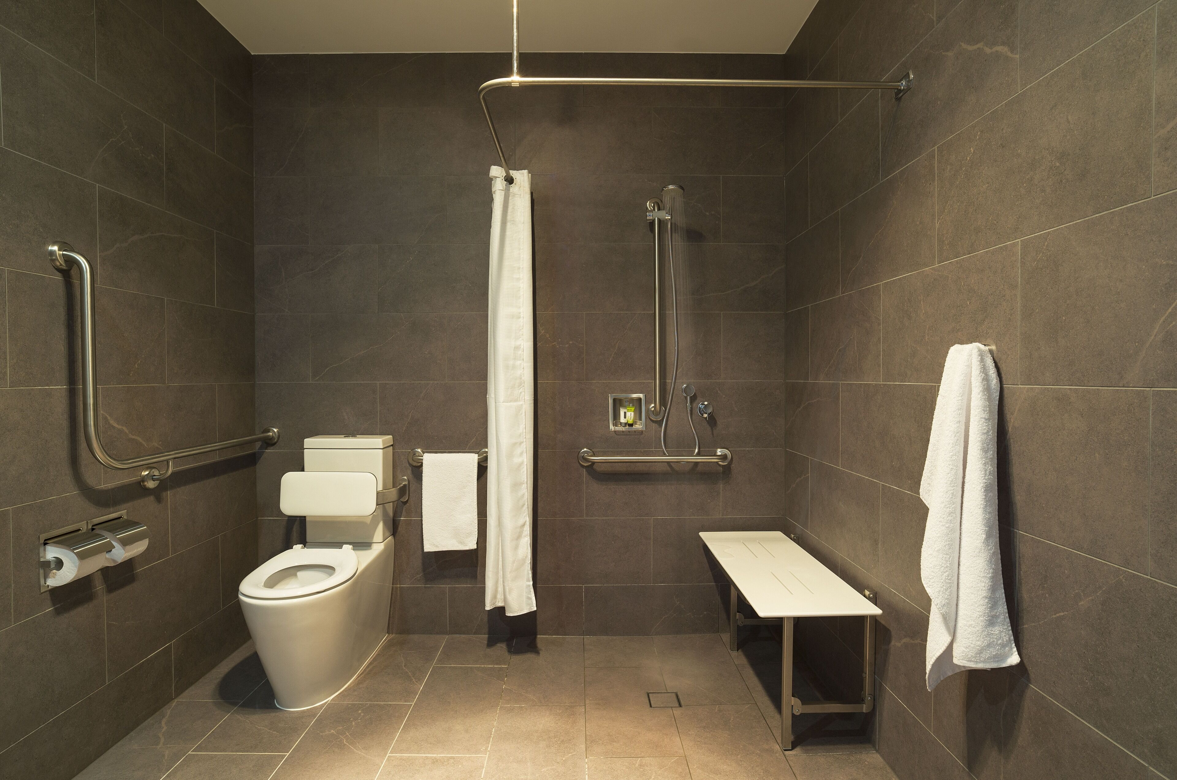 free toiletries, hair dryer, towels, soap