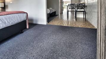 Desk, blackout curtains, iron/ironing board, rollaway beds