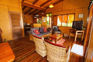 Standard Apartment, 2 Bedrooms, Non Smoking, Kitchen (Ocean View  ) | Living area | Flat-screen TV