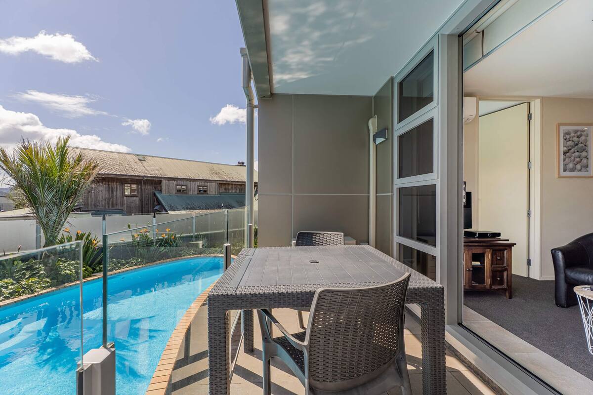 Uitzicht vanaf balkon