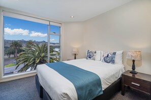 1 bedroom, premium bedding, iron/ironing board, cots/infant beds