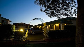 Front of property – evening/night