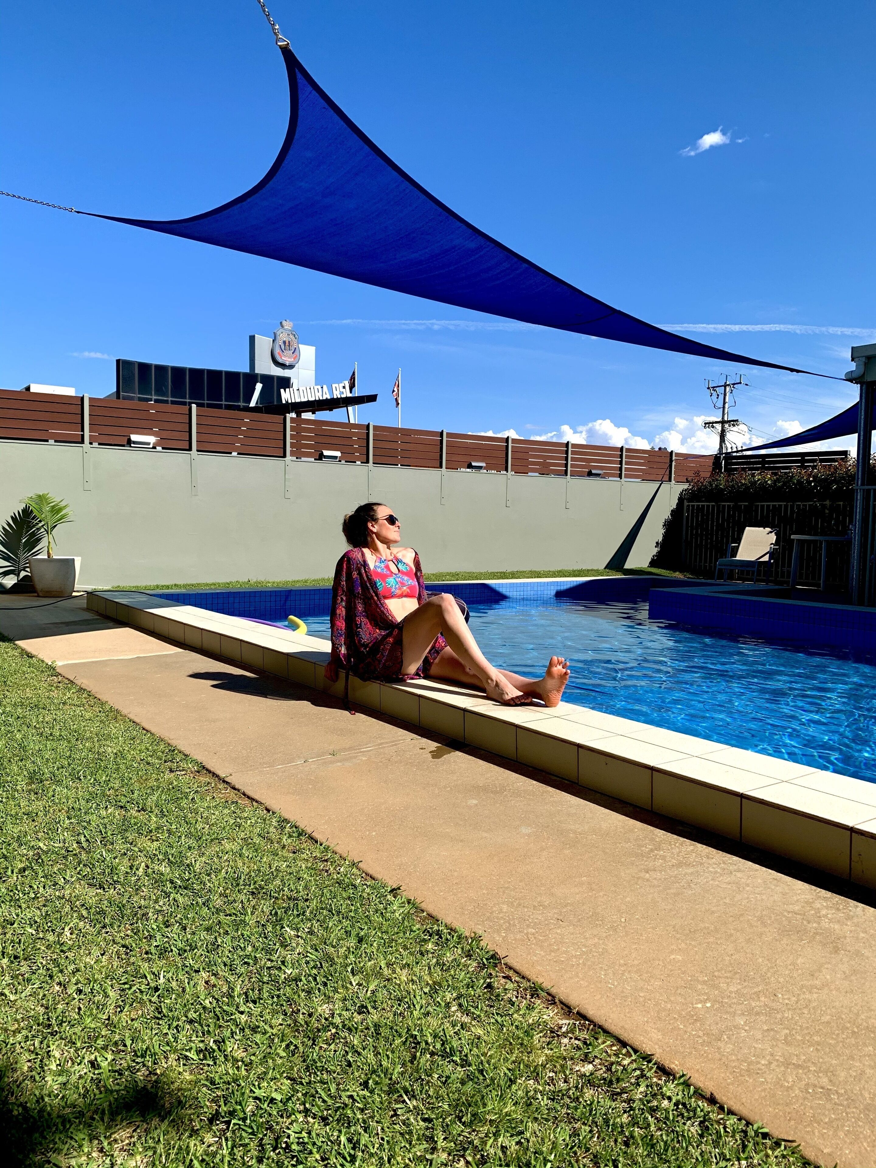 Outdoor pool, open 8:00 AM to 9:00 PM, pool umbrellas, sun loungers